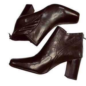 Franco Sarto Black L-Zelda Ankle Boots Size 11 NWOT